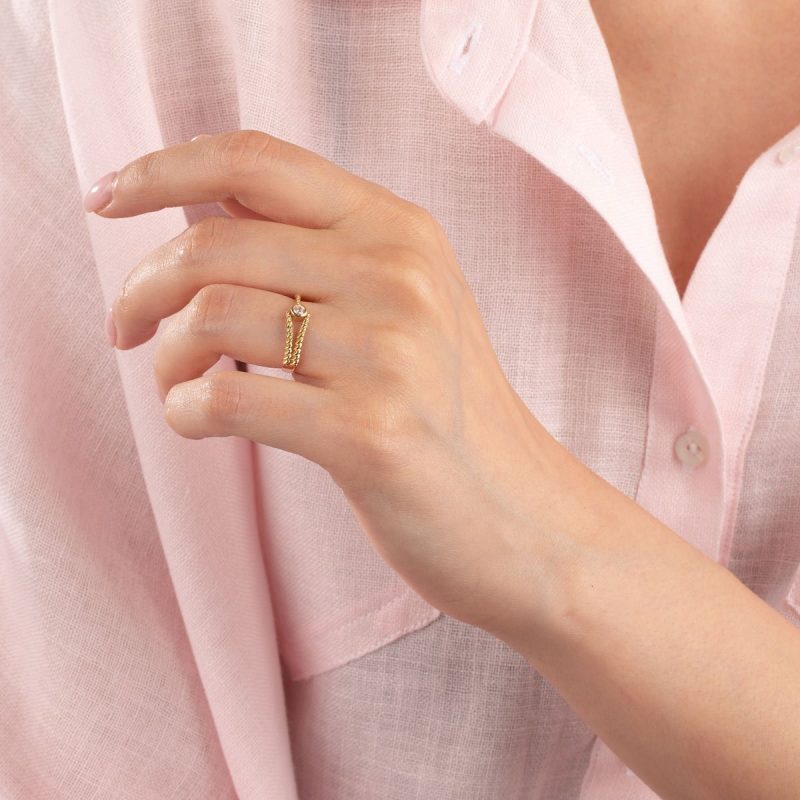 انگشتر طلا آویتا، طلای ازدواج، حلقه نامزدی، حلقه عروس، wedding ring
