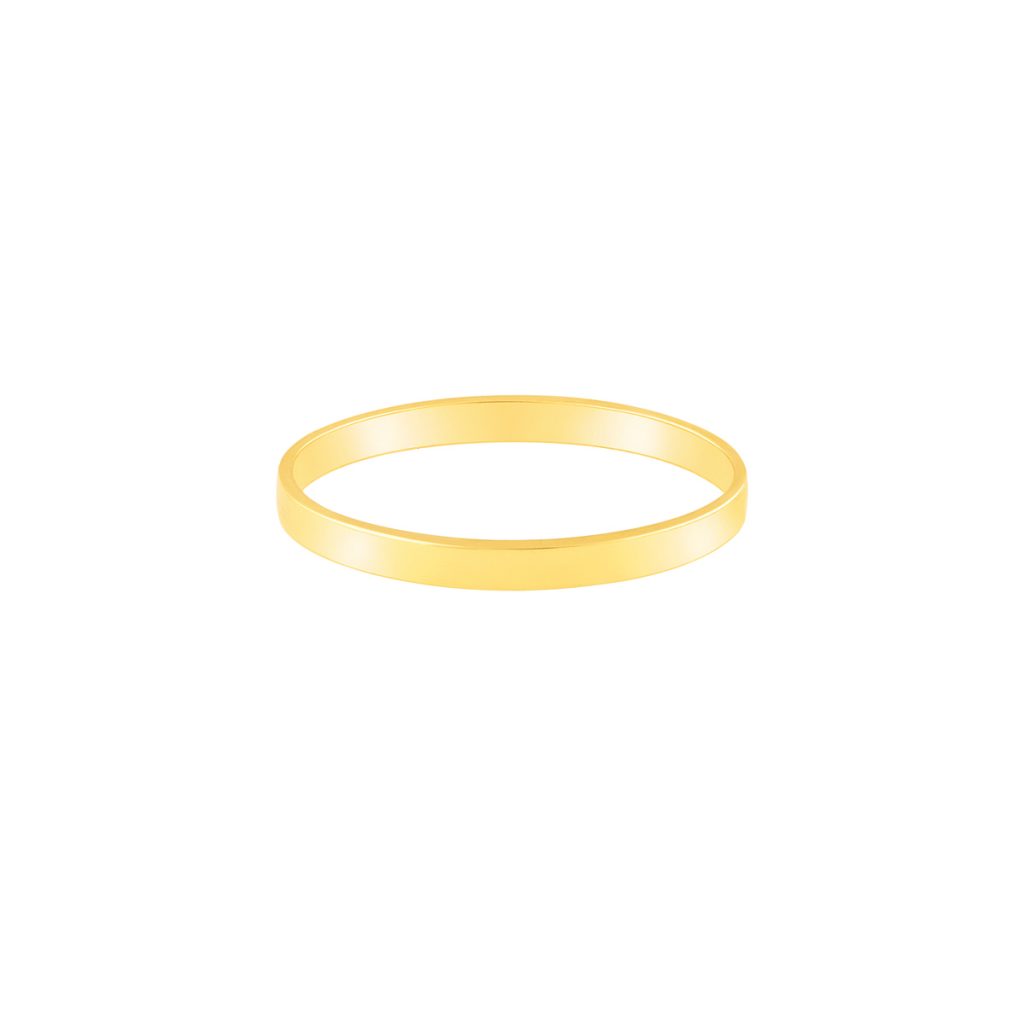 انگشتر طلا رینگ ساده نازک، طلای 18 عیار ، حلقه طلا، wedding gold ring